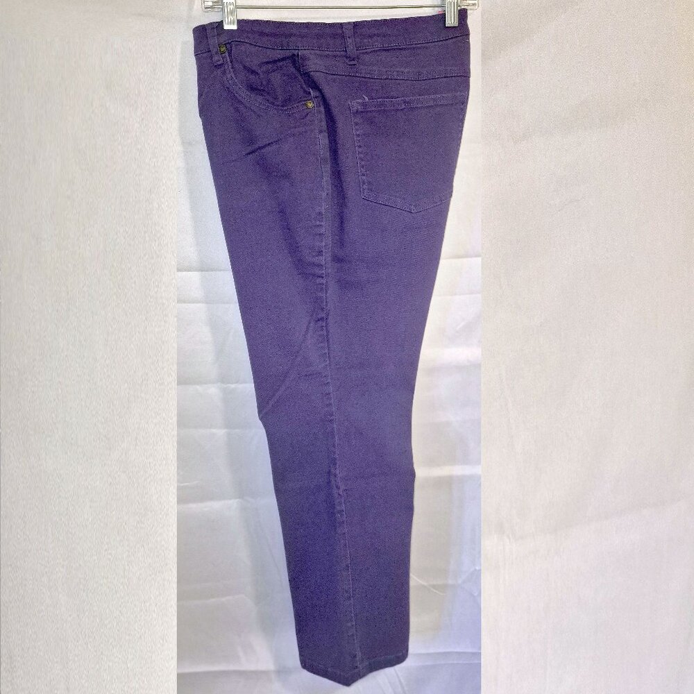 Woman Within Ladie's Purple stretch jeans in size 18W